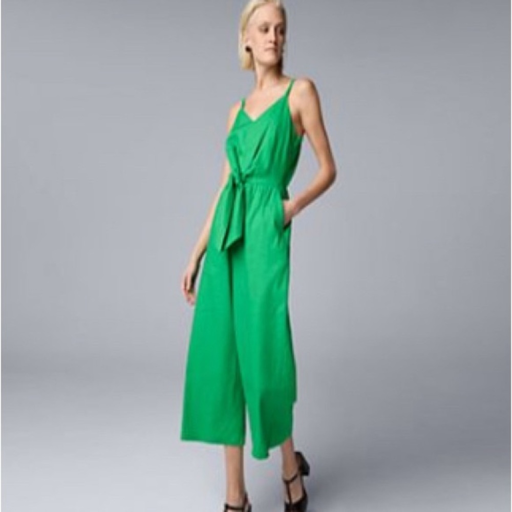 Simply Vera tie front jumpsuit NWT